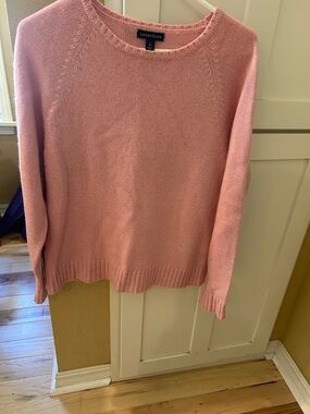 Lands' End Soft Pink Crewneck Sweater